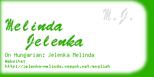 melinda jelenka business card
